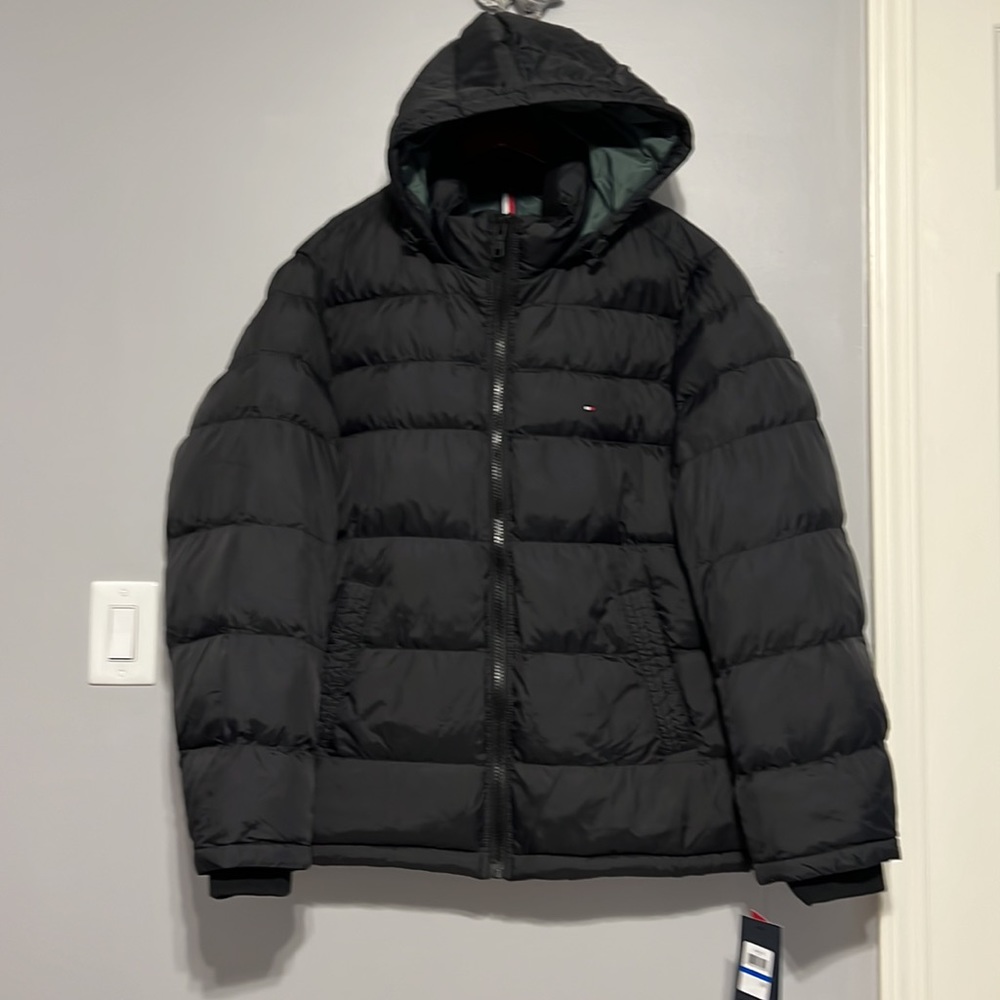 ❗️FINAL❗️ 🆕 TOMMY HILFIGER Quilted Hooded Puffer Jacket - Picture 2 of 6